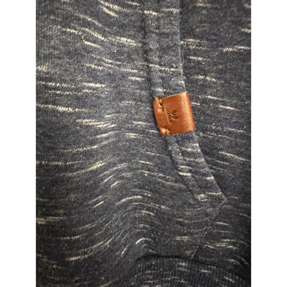 Doublju heather blue hoodie with front pocket and drawstring hood size Large - Picture 3 of 6